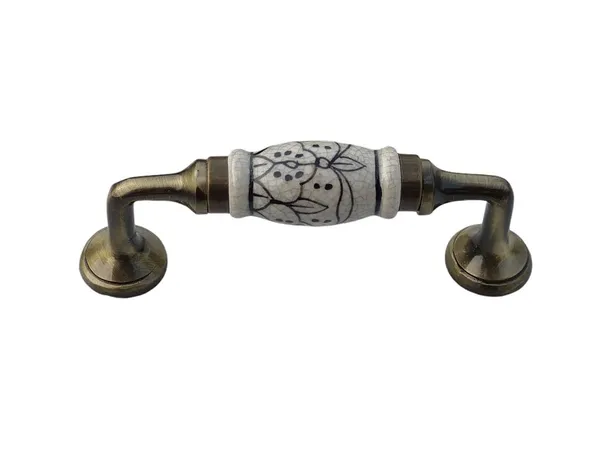 Ceramic_Crackle_Design_Door_Handle_Gold_Antique_Finish_-_Scratch_Proof_100%_(Size_5_Inch,_Hand_Painted)_Pack_Of_1