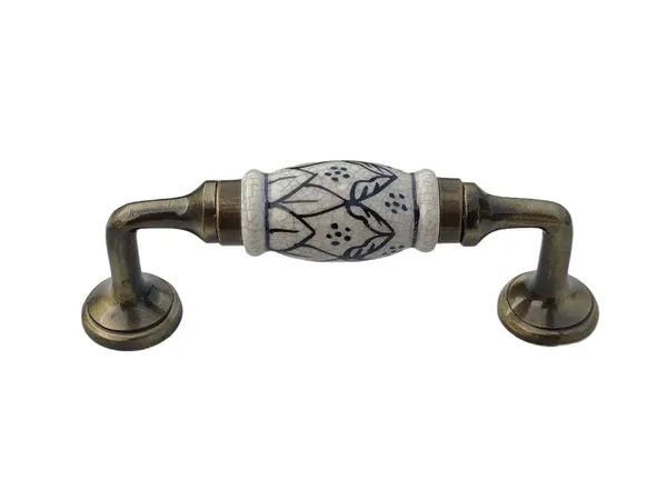 Ceramic_Crackle_Design_Door_Handle_Gold_Antique_Finish_-_Scratch_Proof_100%_(Size_5_Inch,_Hand_Painted)_Pack_Of_1