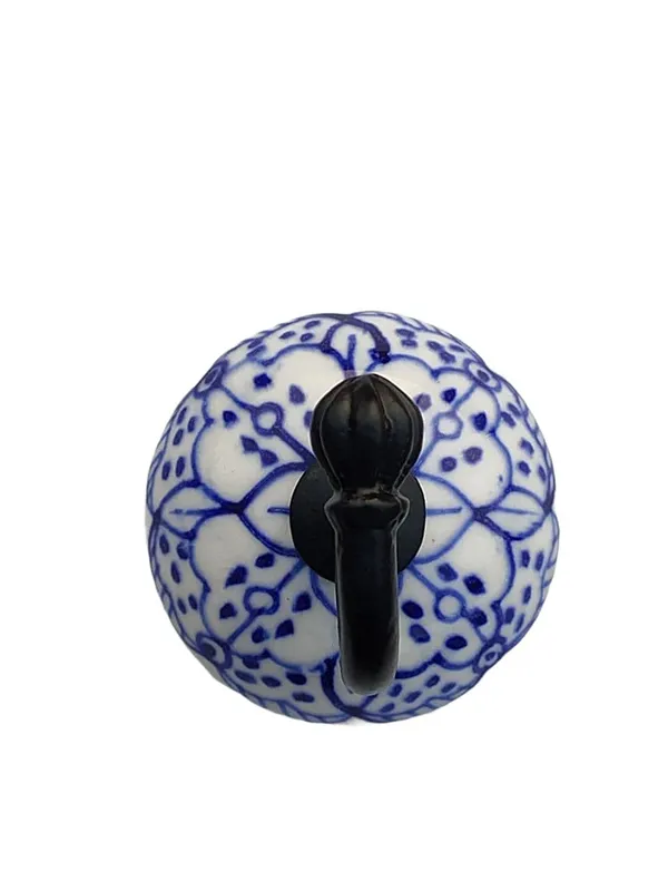 Pack_of_2_10._Hand_Painting_-_Ceramic_Metal_Wall_Hook/Single_Hook_Hanger_-_Black_Hand_Painted_(Size_3.5_Inch,_Black)_(10._Hand_Painting_-_)