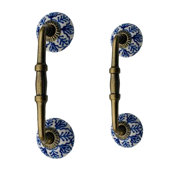 Ceramic_Door_Handle_Gold_Antique_Finish_-_(Size_6_Inch,_Flower_Hand_Painted)_-_Pack_Of_1