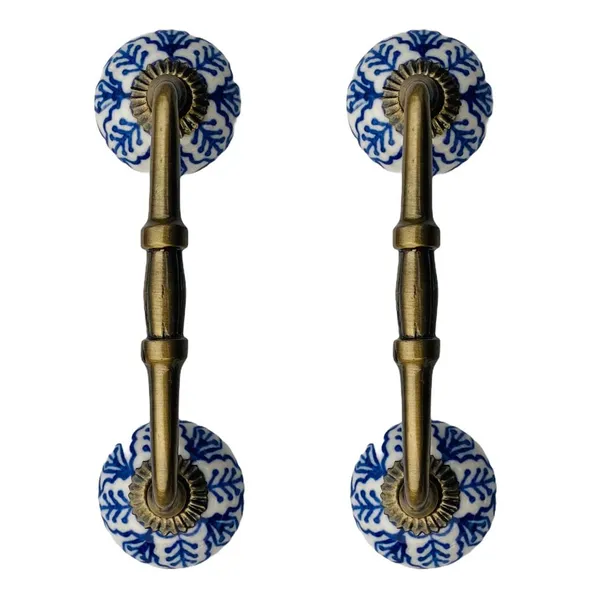Ceramic_Door_Handle_Gold_Antique_Finish_-_(Size_6_Inch,_Flower_Hand_Painted)_-_Pack_Of_1