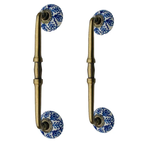 Ceramic_Door_Handle_Gold_Antique_Finish_-_(Size_8_Inch,_Flower_Hand_Painted)_-_Pack_Of_1
