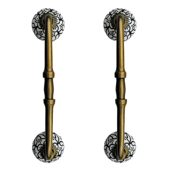 Ceramic_Door_Handle_Gold_Antique_Finish_-_(Size_8_Inch,_Flower_Hand_Painted)_-_Pack_Of_1
