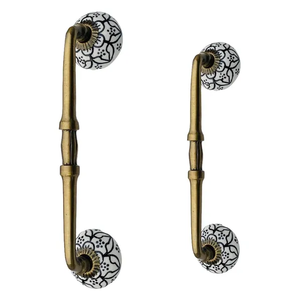 Ceramic_Door_Handle_Gold_Antique_Finish_-_(Size_8_Inch,_Flower_Hand_Painted)_-_Pack_Of_1