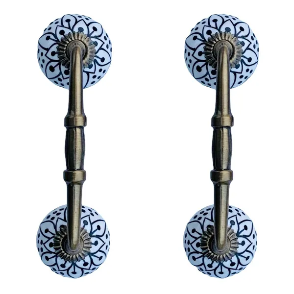 Ceramic_Door_Handle_Gold_Antique_Finish_-_(Size_6_Inch,_Flower_Hand_Painted)_-_Pack_Of_1