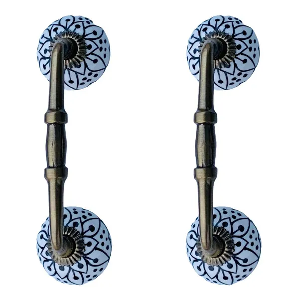 Ceramic_Door_Handle_Gold_Antique_Finish_-_(Size_6_Inch,_Flower_Hand_Painted)_-_Pack_Of_1
