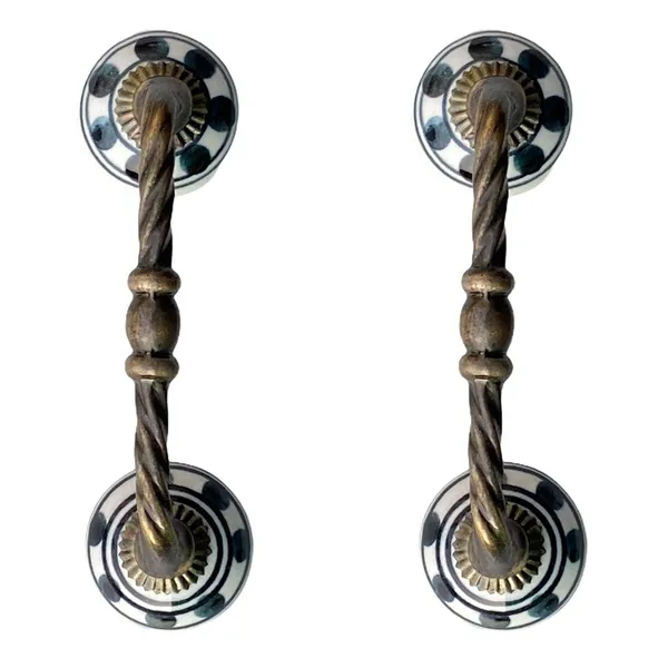Ceramic_Door_Handle_Gold_Antique_Finish_-_(Size_6_Inch,_Hand_Painted)_-_Pack_Of_1