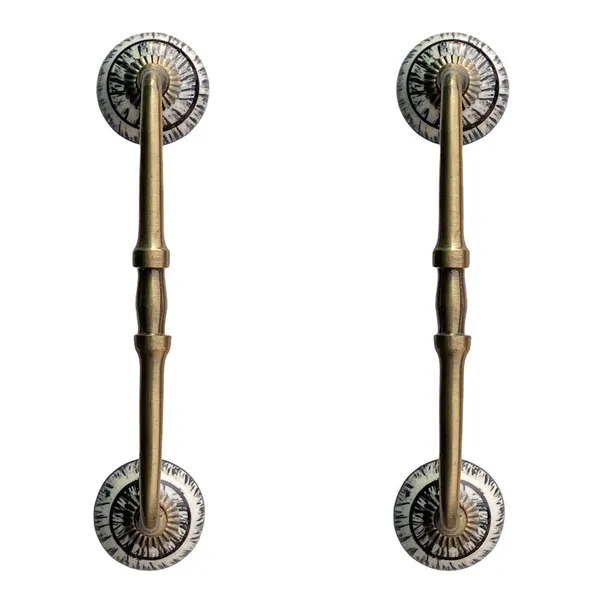 Ceramic_Door_Handle_Gold_Antique_Finish_-_(Size_10_Inch,_Flower_Hand_Painted)_-_Hole_To_Hole_8_Inch_(Pack_Of_1)
