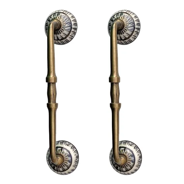 Ceramic_Door_Handle_Gold_Antique_Finish_-_(Size_8_Inch,_Flower_Hand_Painted)_-_Pack_Of_1