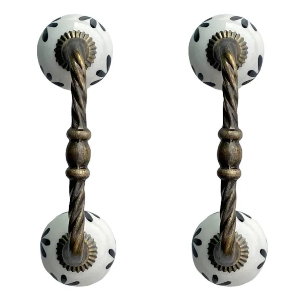 Ceramic_Door_Handle_Gold_Antique_Finish_-_(Size_6_Inch,_Flower_Hand_Painted)_-_Pack_Of_1