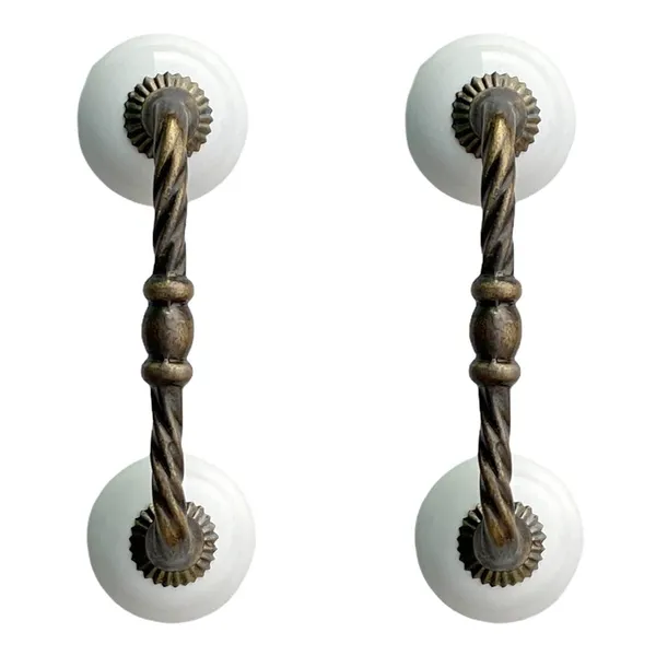 Ceramic_Door_Handle_Gold_Antique_Finish_-_(Size_6_Inch,_White)_-_Pack_Of_1