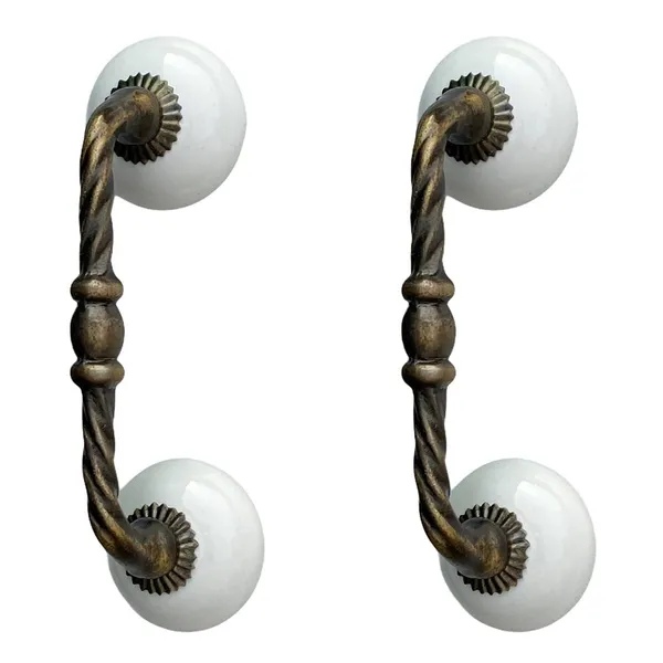 Ceramic_Door_Handle_Gold_Antique_Finish_-_(Size_6_Inch,_White)_-_Pack_Of_1
