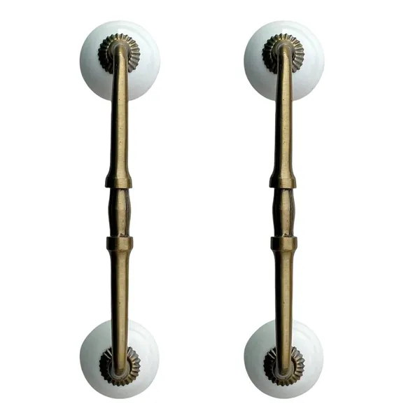 Ceramic_Door_Handle_Gold_Antique_Finish_-_(Size_10_Inch,_White)_-_Hole_To_Hole_8_Inch_(Pack_Of_1)