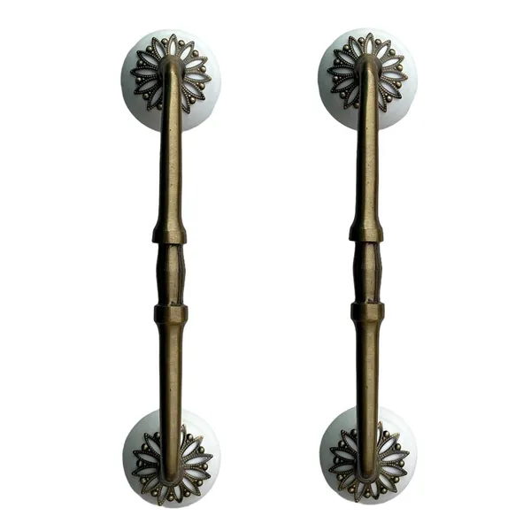 Ceramic_Door_Handle_Gold_Antique_Finish_-_(_Size_10_Inch_,_White_)_-_Hole_To_Hole_8_Inch_(Pack_Of_1),10X1.5X2.25