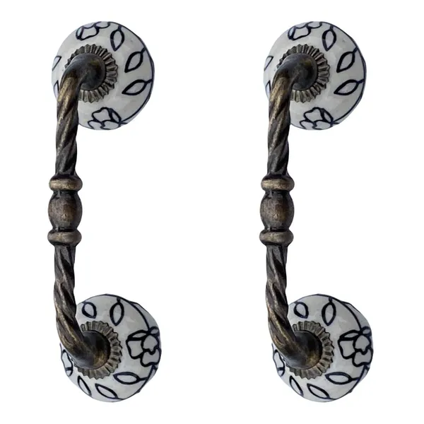 Ceramic_Door_Handle_Gold_Antique_Finish_-_(Size_6_Inch,_Flower_Hand_Painted)_-_Pack_Of_1
