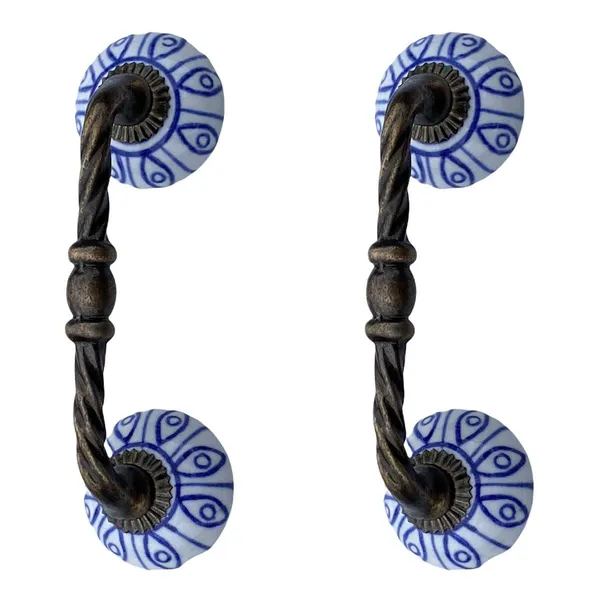 Ceramic_Door_Handle_Gold_Antique_Finish_-_(Size_6_Inch,_Flower_Hand_Painted)_-_Pack_Of_1