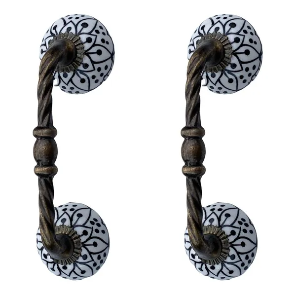 Ceramic_Door_Handle_Gold_Antique_Finish_-_(Size_6_Inch,_Flower_Hand_Painted)_-_Pack_Of_1