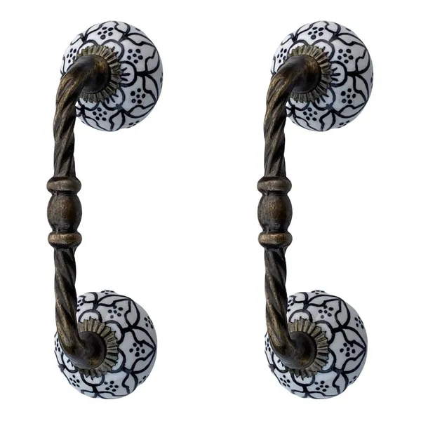 Ceramic_Door_Handle_Gold_Antique_Finish_-_(Size_6_Inch,_Flower_Hand_Painted)_-_Pack_Of_1