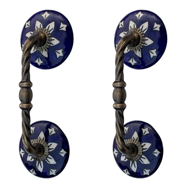 Ceramic_Door_Handle_Gold_Antique_Finish_-_(_Size_6_Inch,_Flower_Hand_Painted_)_-_Pack_Of_1,_6X1.5X2.25