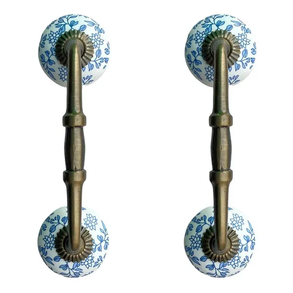 Ceramic_Door_Handle_Gold_Antique_Finish_-_(Size_6_Inch,_Flower_Hand_Painted)_-_Pack_Of_1