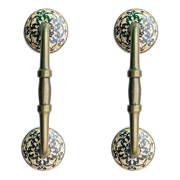 Ceramic_Door_Handle_Gold_Antique_Finish_-_(Size_6_Inch,_Hand_Painted)_-_Pack_Of_1