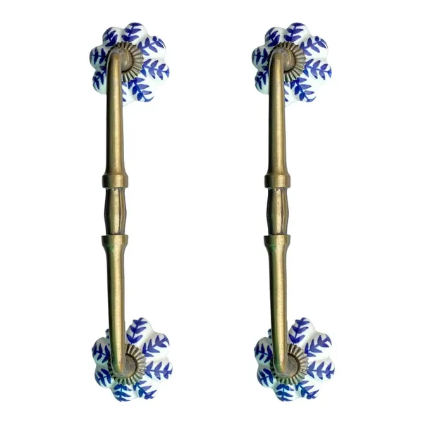 Ceramic_Door_Handle_Gold_Antique_Finish_-_(Size_10_Inch,_Hand_Painted)_-_Hole_To_Hole_8_Inch_(Pack_Of_1)