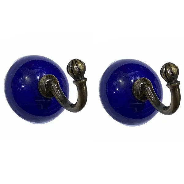 Pack_of_2_Blue_Ceramic_Metal_Wall_Hook_Hanging_Clothes_Hat_Coat_Robe_Hangers_Metal_Hook_Door_Hook_Wall_Mounted_Single_Hook_Hanger_Size_3.5_Inch,_Gold_Antique_-