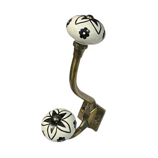 Pack_of_2_Ceramic_Metal_Wall_Hooks_-_Gold_Antique_Finish_(Size_6_Inch,_White_Hand_Painted)_-__()
