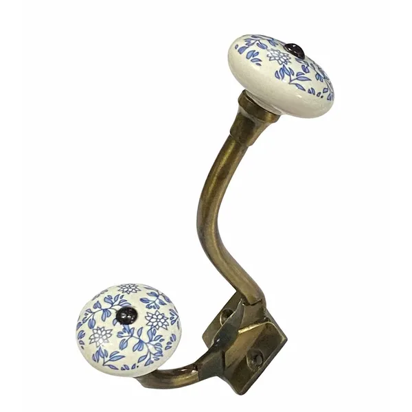Pack_of_2__(Ceramic_Metal_Wall_Hook_-_Gold_Antique_Finish_(Size_6_Inch,_White_Hand_Painted)