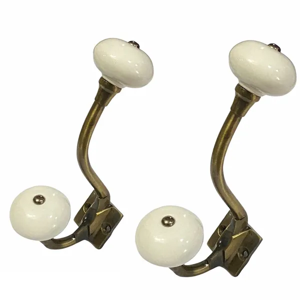 Pack_of_2__(Ceramic_Metal_Wall_Hooks_Hanging_Clothes_Hat_Coat_Robe_Hangers_Metal_Hook_Door_Hook_Wall_Mounted_Single_Hook_Hanger_-_Gold_Antique_Finish_(Size_6_Inch,_White)