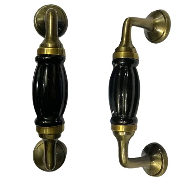 Ceramic_Door_Handle_Gold_Antique_Finish_-_(Size_5_Inch,_Black)_Pack_Of_1