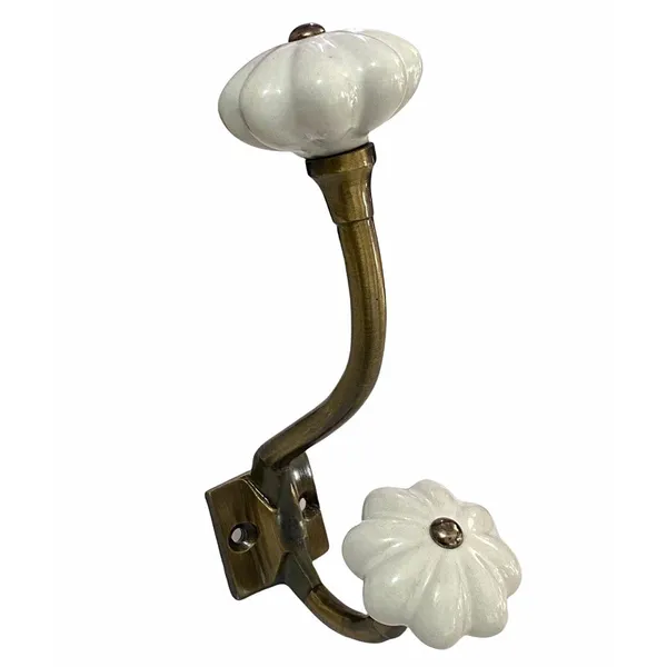 Pack_of_2_White_Ceramic_Metal_Wall_Hooks_Hanging_Clothes_Hat_Coat_Robe_Hangers_Metal_Hook_Door_Hook_Wall_Mounted_Single_Hook_Hanger_-_Gold_Antique_Finish_(Size_6_Inch,_))