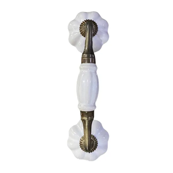 Ceramic_Door_Handle_Gold_Antique_Finish_-_(Size_7_Inch,_White)_-_Hole_To_Hole_5_Inch_(Pack_Of_1)
