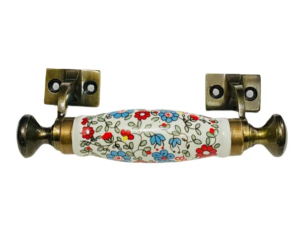 Ceramic_Door_Handle_Gold_Antique_Finish_-_(Size_5.5_Inch,_Multi_Flower_Hand_Painted)