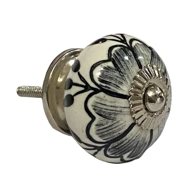 Pack_of_6_White_Ceramic_Door_Knobs_-_Silver_Finish_(_Size_1.75_Inch_,_)