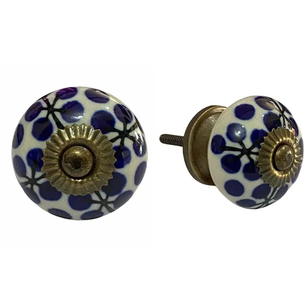 Pack_of_6_Blue_Ceramic_Door_Knobs_-_Gold_Antique_Finish_(_Size_1.75_Inch_,_)