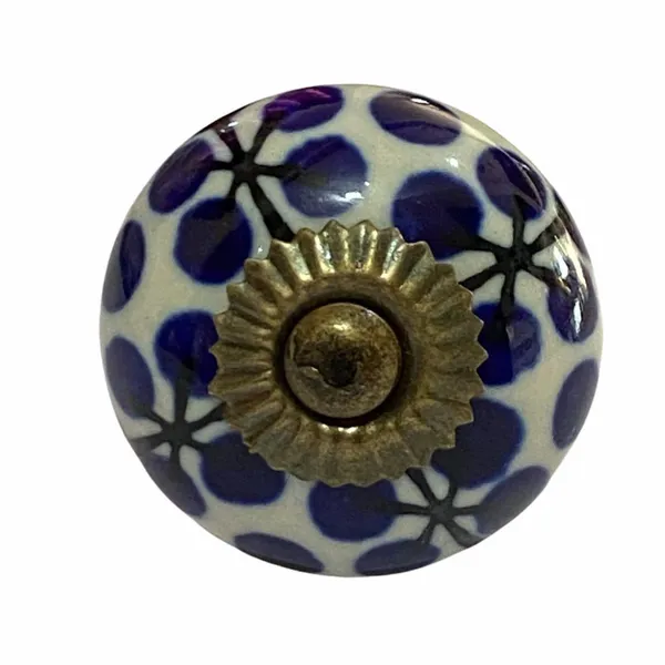 Pack_of_6_Blue_Ceramic_Door_Knobs_-_Gold_Antique_Finish_(_Size_1.75_Inch_,_)
