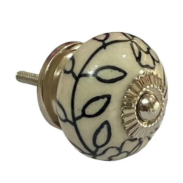 Pack_of_6_White_Ceramic_Door_Knobs_-_Silver_Finish_(_Size_1.75_Inch_,_)