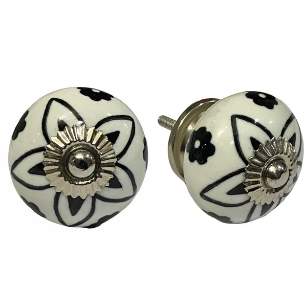 Pack_of_6_White_Ceramic_Door_Knobs_-_Silver_Finish_(_Size_1.75_Inch_,_)