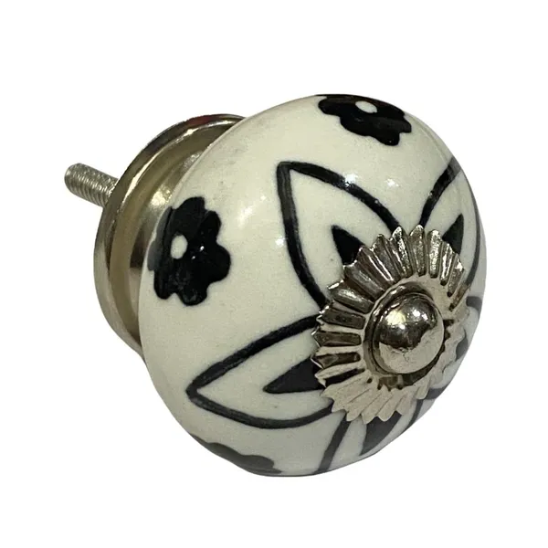 Pack_of_6_White_Ceramic_Door_Knobs_-_Silver_Finish_(_Size_1.75_Inch_,_)