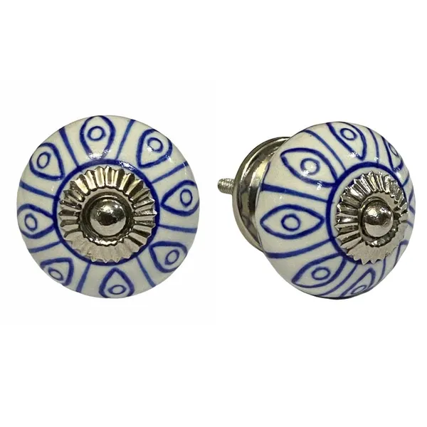 Pack_of_6_White_Ceramic_Door_Knobs_-_Silver_Finish_(_Size_1.75_Inch_,_)