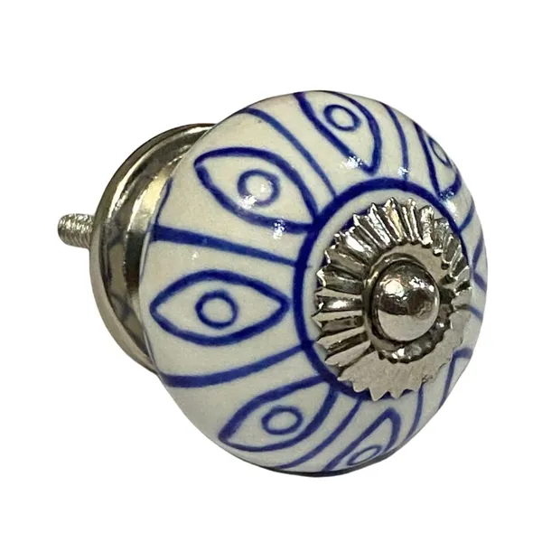 Pack_of_6_White_Ceramic_Door_Knobs_-_Silver_Finish_(_Size_1.75_Inch_,_)