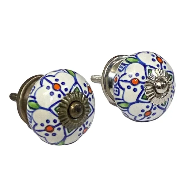 Pack_of_6_White_Ceramic_Door_Knobs_-_Silver_Finish_(_Size_1.75_Inch_,_)