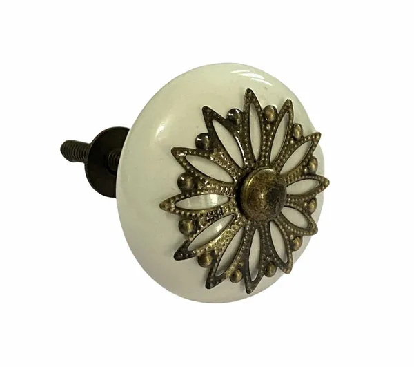 Pack_of_10_White_Ceramic_Door_Knobs_-_Gold_Antique_Finish_(Size_1.75_Inch,_)