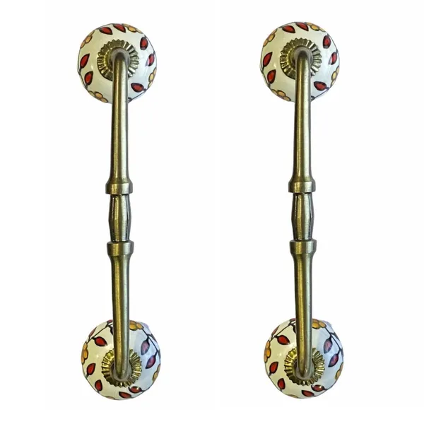 Ceramic_Door_Handle_Gold_Antique_Finish_-_(Size_10_Inch,_Hand_Painted)_-_Hole_To_Hole_8_Inch_(Pack_Of_1)
