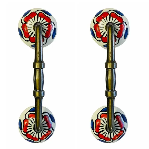 Ceramic_Door_Handle_Gold_Antique_Finish_-_(Size_6_Inch,_Hand_Painted)_-_Pack_Of_1