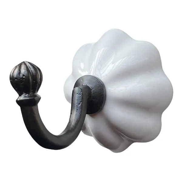 Pack_of_2_White_Ceramic_Metal_Wall_Hook_Hanging_Clothes_Hat_Coat_Robe_Hangers_Metal_Hook_Door_Hook_Wall_Mounted_Single_Hook_Hanger_-_Black_(Size_3.5_Inch)_(White)