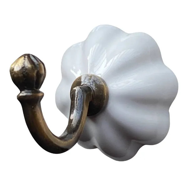 Pack_of_2_White_Ceramic_Metal_Wall_Hook_Hanging_Clothes_Hat_Coat_Robe_Hangers_Metal_Hook_Door_Hook_Wall_Mounted_Single_Hook_Hanger_-_Gold_Antique_(Size_3.5_Inch)_(White)