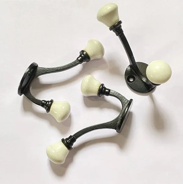 Pack_of_3_White_Ceramic_Metal_Wall_Hooks_Hanging_Clothes_Hat_Coat_Robe_Hangers_Metal_Hook_Door_Hook_Wall_Mounted_Single_Hook_Hanger_-_Black_Finish_(Size_3.5_Inch,_Black)_(White)