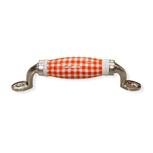 Orange,Silver,White_Ceramic_Door_Handle_Silver_Finish_-_(Size_6_Inch,_White_-_Orange_Check)